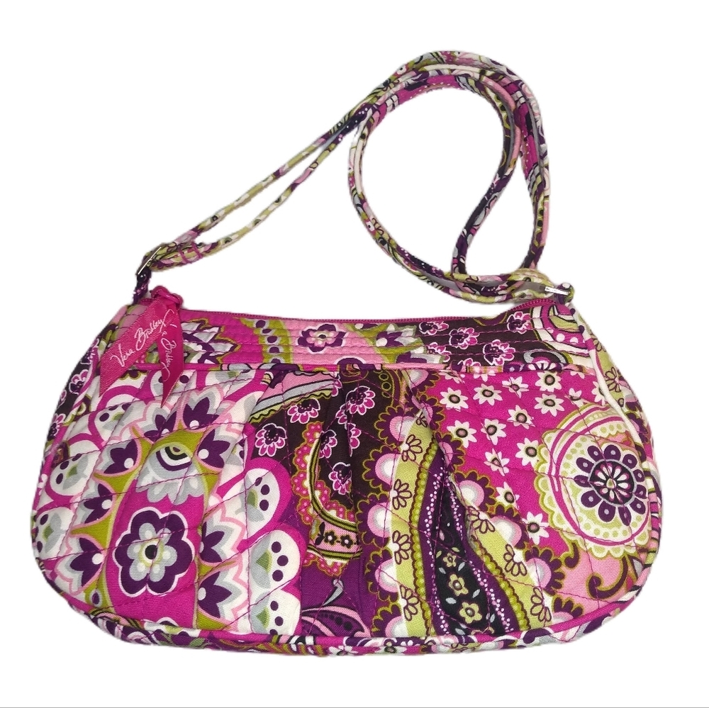 Vera Bradley Very Berry Paisley Frannie Kids Bag Adjustable Straps Quilted